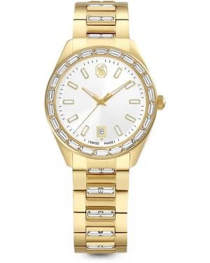 Swarovski Matrix Crystal-Embellished Bezel 40Mm Watch - Metallic