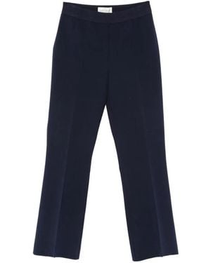 High Sport Kick Tonal-Stripe Pants - Blue