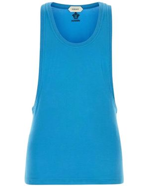 Versace Katoenen Tanktop - Blauw