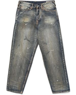 Evisu 7-Pocket-Design Washed Jeans - Grey