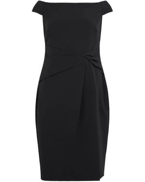 Ralph Lauren Vestido Corto Con Hombros Descubiertos - Negro