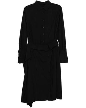 Juun.J Hemdkleid mit Taillengürtel - Schwarz