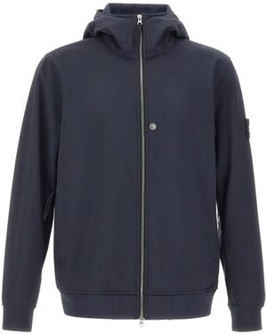 Stone Island Soft Shell-R E.Dye Zip-Up Jacket - Blue
