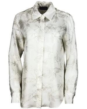 Lorena Antoniazzi Floral-Motif Shirt - Grey