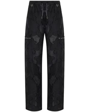 John Richmond Pantalones Con Ojales - Negro