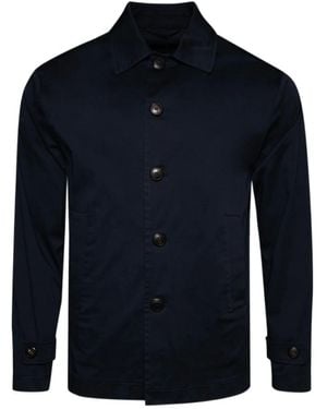 Doppiaa Button-Fastening Long-Sleeve Shirt - Blue