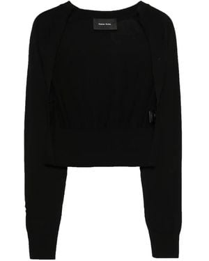 Simone Rocha Pearl embellished cardigan - Schwarz