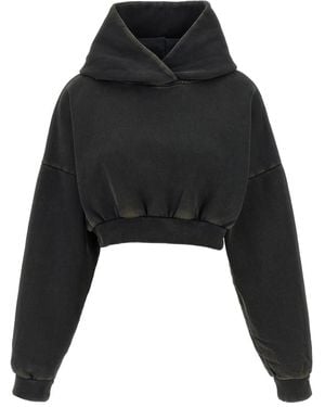 Entire studios Elastic-Waistband Hoodie - Black