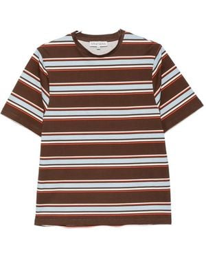 Stine Goya Striped Short-Sleeve T-Shirt - Brown