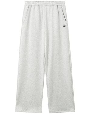 Izzue Logo-Embroidered Track Pants - White