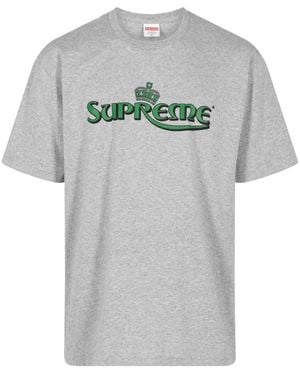 Supreme Crown Cotton T-Shirt - Gray