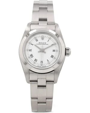 Rolex 2005 Lady Oyster Perpetual 25 Mm Horloge - Wit