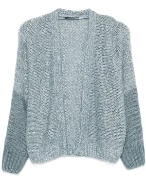 Luisa Cerano Open-Front Cardigan - Blue