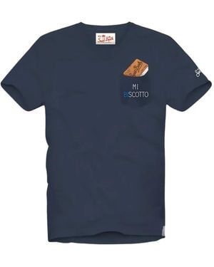 MC2 Saint Barth Graphic-Print T-Shirt - Blue