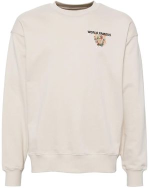 Musium Div. Sweatshirt mit grafischem Print - Weiß