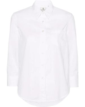 Denimist Adrienne Shrunken Cotton Shirt - White