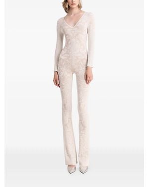 Gemy Maalouf Long-Sleeves Jumpsuit - White