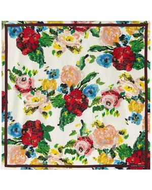 Stine Goya Floral-Print Silk Scarf - Green