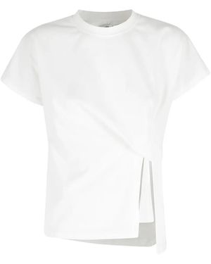 LA PISCINE Side-Slit T-Shirt - White
