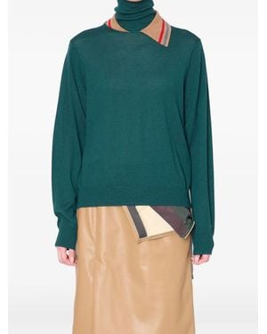 Kolor Jersey Con Cuello Alto - Verde