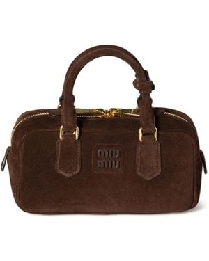 Miu Miu Wattierter Arcadie Tote Bag - Braun