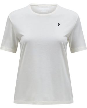 Peak Performance T-Shirt mit Logo-Detail - Weiß