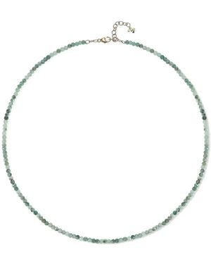 Mateo Emerald Beaded Necklace - Metallic
