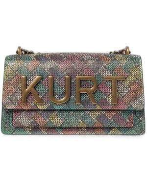 Kurt Geiger Sac Porté Épaule En Toile À Logo - Grey