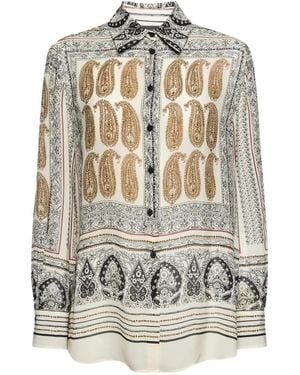 Elena Miro Paisley-Print Shirt - White