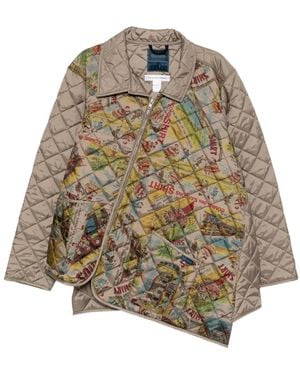 Comme des Garçons Lavenham Bias Hood Jacket - Multicolor