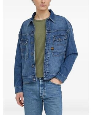 G-Star Flap-Pocket Denim Jacket - Blue