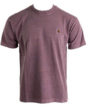 Carhartt Vista Logo-Patch T-Shirt - Purple