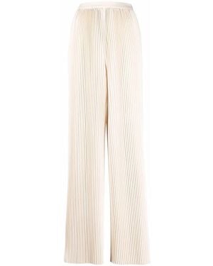 Fabiana Filippi Straight-Leg Plissé Trousers - White