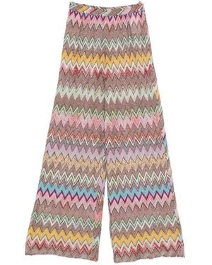 Missoni Zigzag-Knit Pants - White