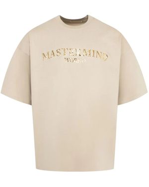 MASTERMIND WORLD Mirror Logo T-Shirt - Natural