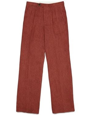 Fortela Justine Pleated Trousers - Red