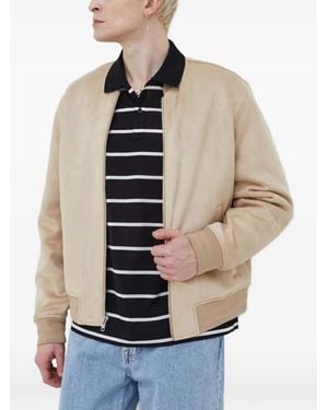 Abercrombie & Fitch Veste Bomber À Fermeture Zippée - Neutre