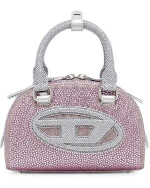 DIESEL Mini Tote Bag Mit Strass - Lila