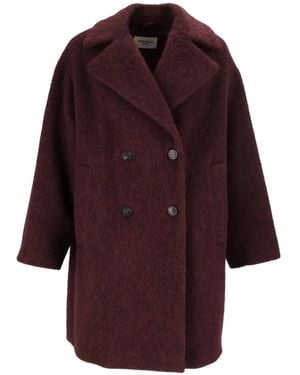 Weekend by Maxmara Wool And Alpaca-Blend Coat - Red
