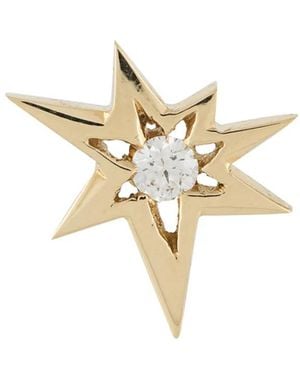 LE STER 18Kt Diamond Bang Right Stud Earring - White