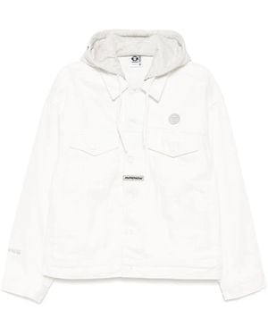 Aape By A Bathing Ape Aapenow Denim Jacket - White