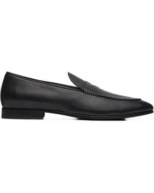 Lottusse Verona Leather Loafers - Black