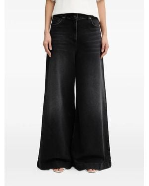 Twinset Wide-Leg Jeans - Black