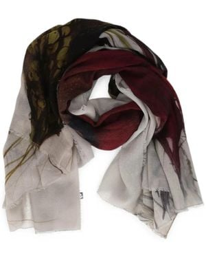 Faliero Sarti Écharpe Protea À Bords Francs - Multicolore