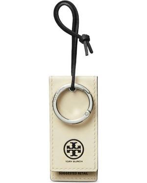 Tory Burch Hangtag Logo Keyring - Metallic