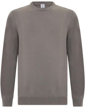 Fedeli Crew-Neck Cashmere Jumper - Grey