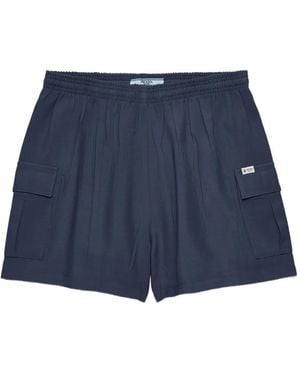 Prada Light Mohair Shorts - Blue