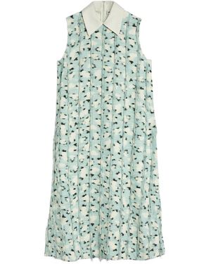 Jil Sander Fringe-Detailing Midi Dress - Green