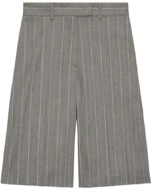 MSGM Pinstripe Shorts - Grey