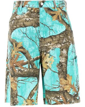 AWAKE NY Shorts mit Print - Blau